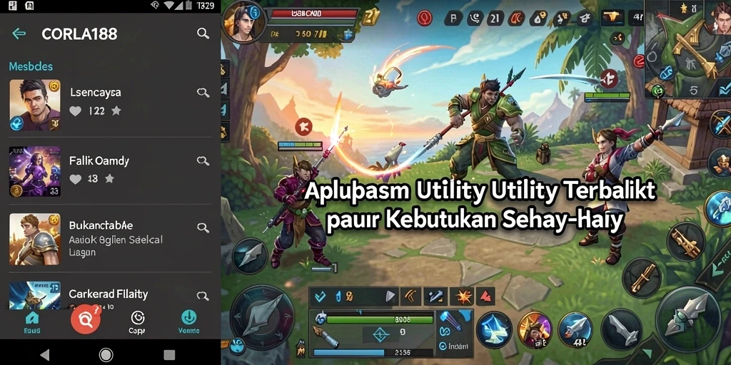 Tampilan utama CORLA188 menunjukkan berbagai fitur utility yang menarik.