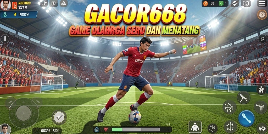 Tangkapan layar GACOR668 menampilkan permainan olahraga yang intens.