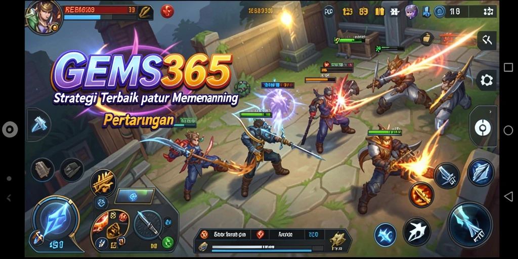 Tampilan gameplay GEMS365 yang menantang dan menarik untuk strategi.