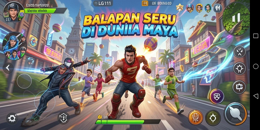 Gameplay Racing yang seru dan menegangkan di LG111.