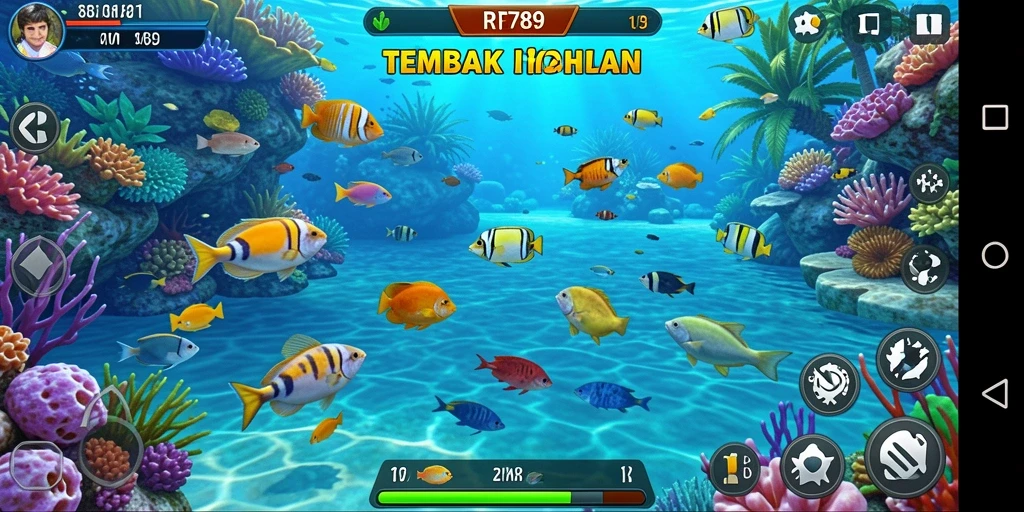 Tampilan gameplay seru dalam permainan Tembak Ikan.