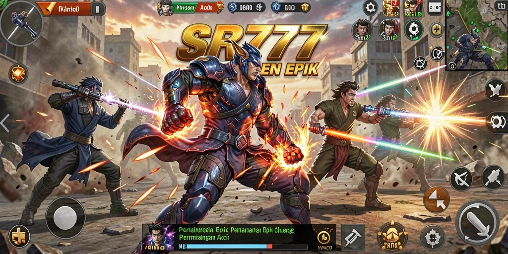 Tampilan dinamis dari gameplay SR777 yang mendebarkan.