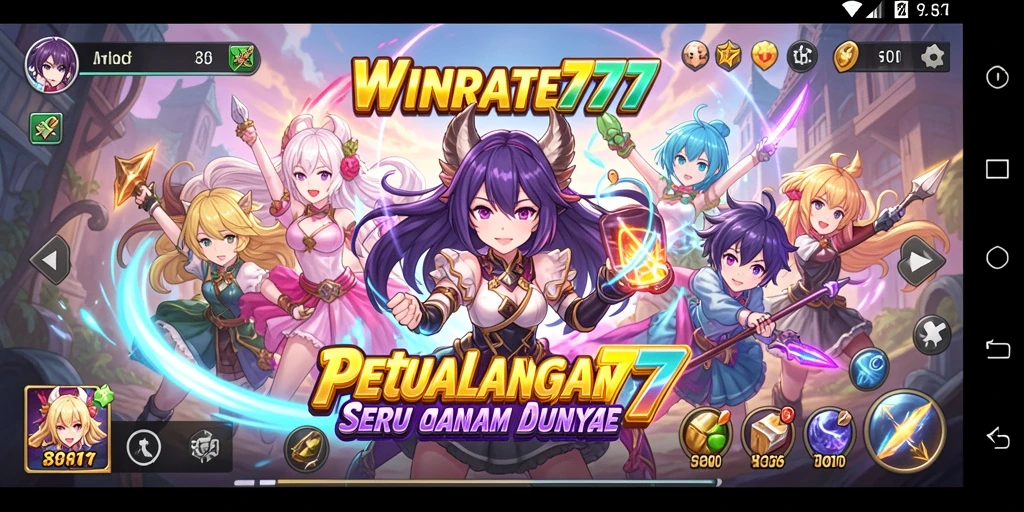 Screenshot menampilkan aksi seru dalam gameplay Anime.