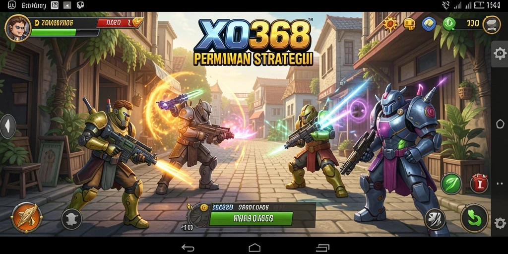 Screenshot utama XO368 menampilkan gameplay strategi yang mendebarkan.